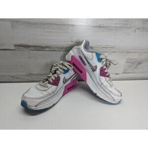 Nike Air Max‎ 90 LTR Polka Dot White/Pink/Blue DV1843 100 SZ 4.5 Youth
